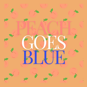 Peach Goes Blue 